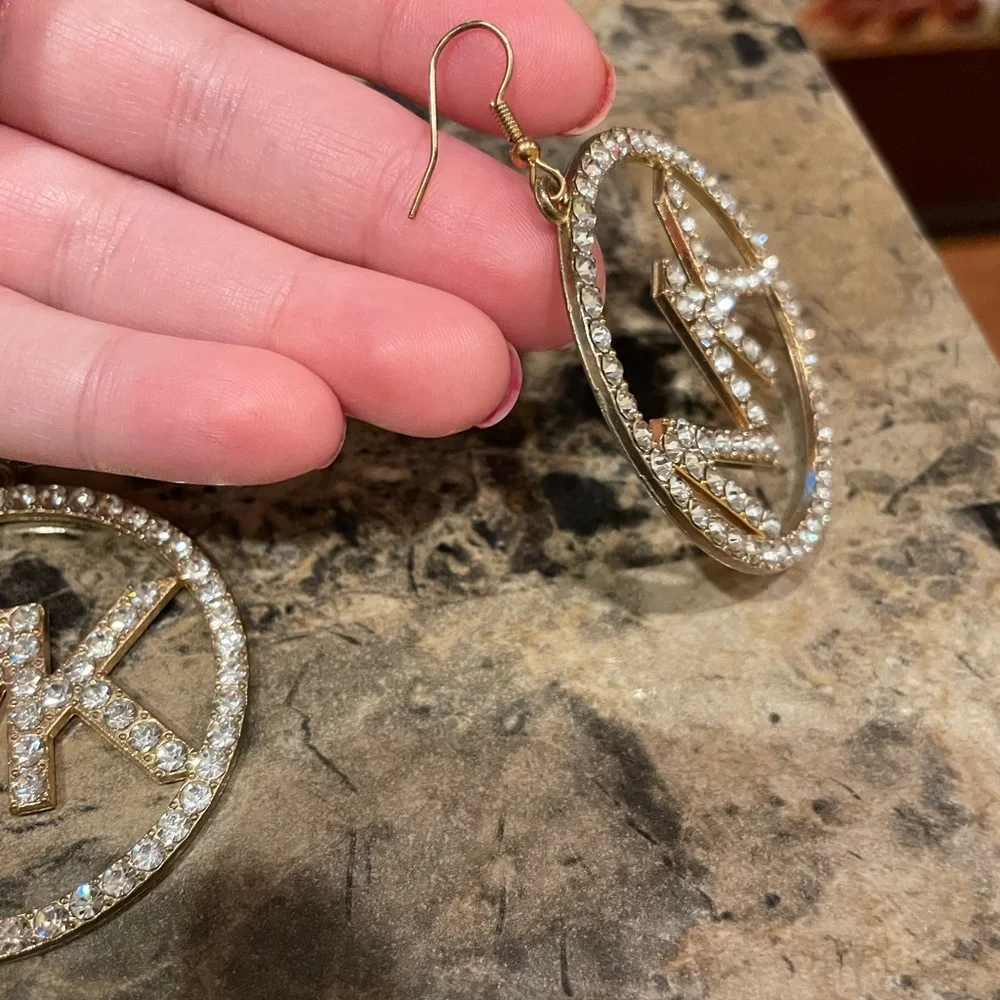 Michael Kors Bling Logo Earrings - Picture 5 of 7